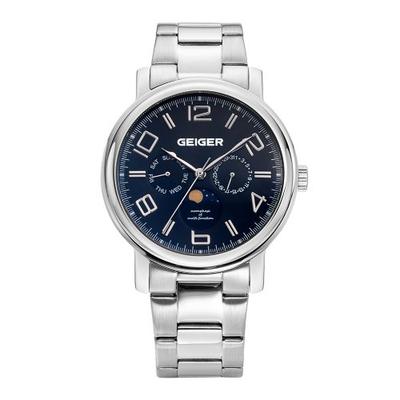 [GEIGER] Мужские металлические часы GEIGER с фазами луны GE8026BS_M