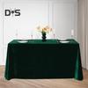 Tablecloth Oblong Shape Pure Color Easy Care Velvet Table Protection Banquets Party Decoration Tablecloth Diner Hotel Restaurant Picnic Table Cover