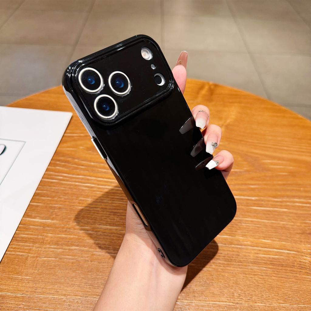 Solid Color Light Pillar Mobile Phone Case for Apple 17 PROMAX Internet Celebrity 17 Couple Big Hole Simple All-Inclusive Soft Case