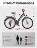 2026 popular SAMEBIKE RS-A01 Pro-T 36V15AH detachable battery electric bicycle with 26 inch tires for urban commuting.