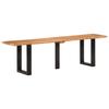 VidaXL Bench 160 Cm Solid Acacia Wood and Steel, Bench Seat, Bench Sofa, Entryway Bench, Bench Chair, Bench 4006411