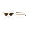 Fendi Cat Eye Sunglasses With Logo Temples Unisex sunglasses Beige FE40009I57J