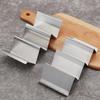 Stainless Steel Taco Holder Stand Reversible Holds 3 or 2 Tortillas Stackable Rack for Easy Storage Triangular Interior Prevents Spills Non-Stick