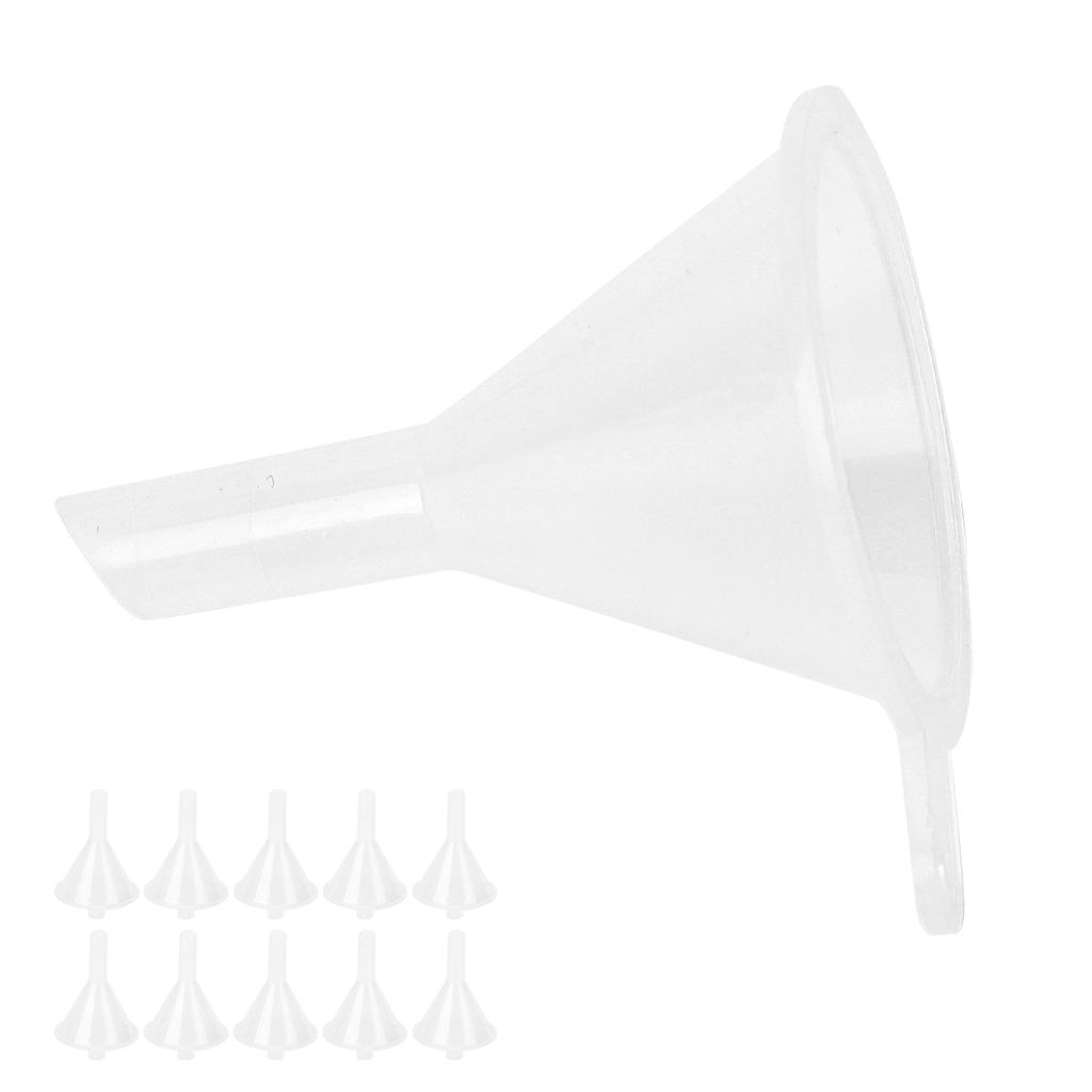 10 шт. Маленькие прозрачные воронки, многоцелевые инструменты для наполнения косметических жидкостей, духов
