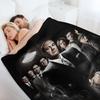 Клан Сопрано Винтажное Пледо Мягкие Постельные Красивые Теплые Аниме Пледы