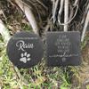 Personalized Dog Memorial Stones Paw Prints Stones Grave Markers Personalized Cat Grave Marker Plaque Stone for Dog Cat