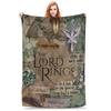 L-Lords Of The R-Rings  Warm Soft Blankets  Students Plush Throw Blanket Novelty Bedroom Flannel Bedspread Sofa Bed Cover