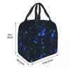 Constellation Star Clusters Galaxies Print Halloween Insulated Lunch Bag for Women Children Food Boxes Thermal Lunch Box Tote