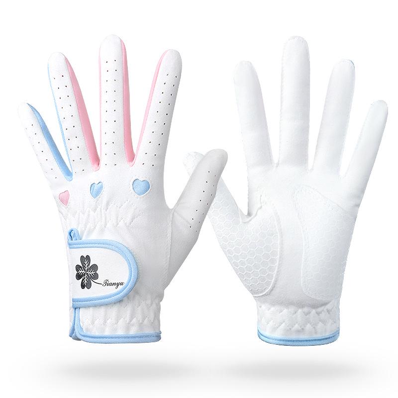 Женские нескользящие дышащие перчатки для гольфа - Корейская микрофибра, износостойкие, 1 пара