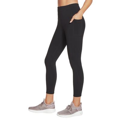 Skechers Леггинсы Go Walk с высокой талией 7/8, женские черные леггинсы
