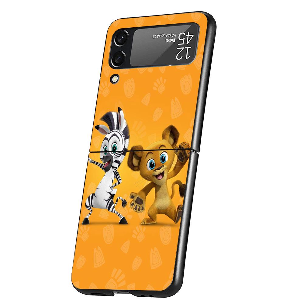 Cartoon Gabbys Dollhouse Cover Phone Case For Samsung Galaxy Z Flip 7 6 5 4 3 5G Flip7 Flip6 Flip5 Flip4 Flip3 Black Fundas Shel