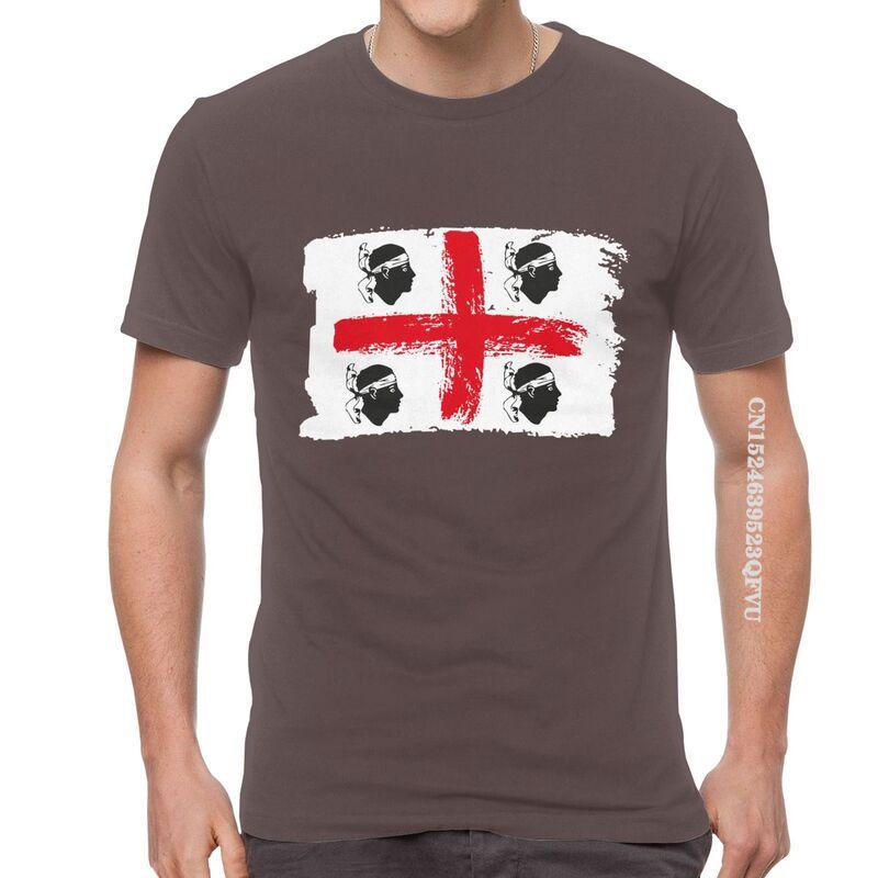Sardinia Sardegna Flag Italy T Shirts Funny Italian Pride Tshirt Hip Hop T Shirt Men Oversized Tee Harajuku Fast Shipping