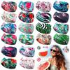 Hawaiian Beach Vacation Boho Style Print Retro Knotted Sweat Wicking Yoga Running Headband  Women Fitness High Elastic Hairband