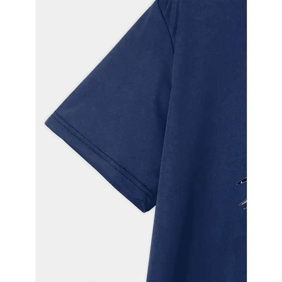 Мужская повседневная футболка с графическим принтом и коротким рукавом, с круглым вырезом - яркий дизайн флага, дышащая ткань, свободный крой, незаменимая вещь для летнего отдыха на открытом воздухе