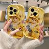 Phone case: 2D flat design suitable for iPhone 18 17 16 15 14 13 Pro protective case, little yellow duck and little bear, perfect Christmas and Hallow