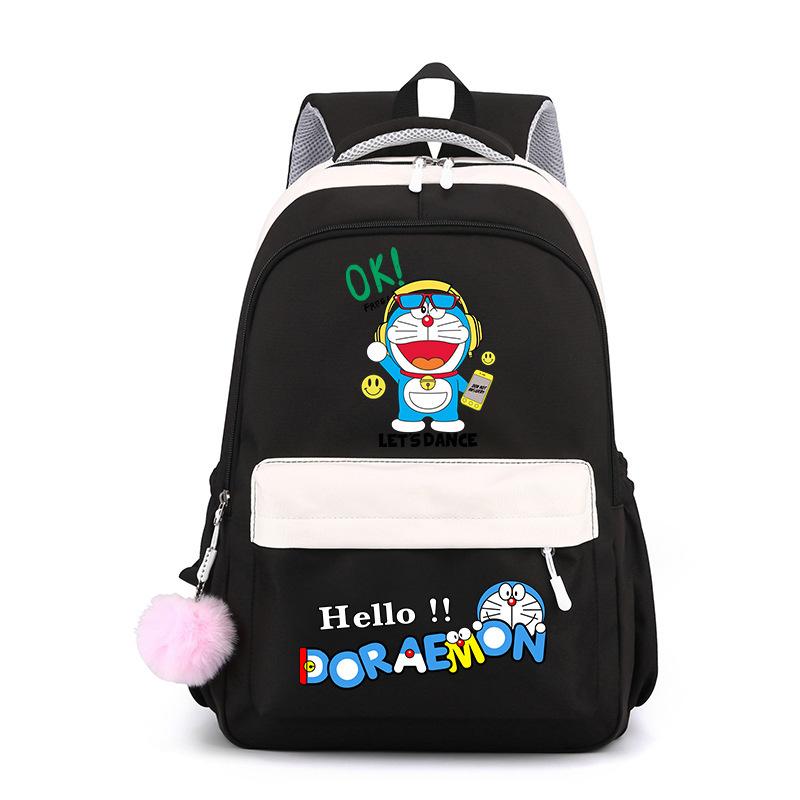 New Animation Peripheral Doraemon School Bag Backpack Cartoon Backpack Large Capacity Student School Bag Stationery