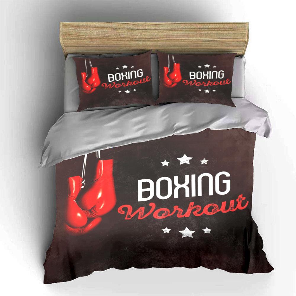 Boxing gloves and stars. Bedding sets Duvet cover sets Duvet covers Pillowcases(1*Duvet Cover 2*Pillowcases without duvet insert)