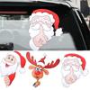 Christmas Car Stickers Car Rear Window Side Window Bumper Cartoon Santa Claus Elk Decorative Sticker Xmas Self-adhesive Decal