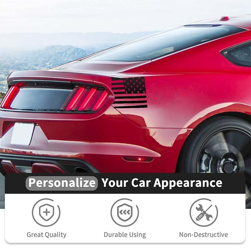Car Rear Leaf Board Stickers Rear Fender Decoration Trim Decal Sticker For Ford Mustang 2015 Up Car Exterior Accessories