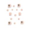 French White Tips Fake Toenails Moderate Thickness Comfortable to Wear Nails for Fashion Girls Foot Decoration