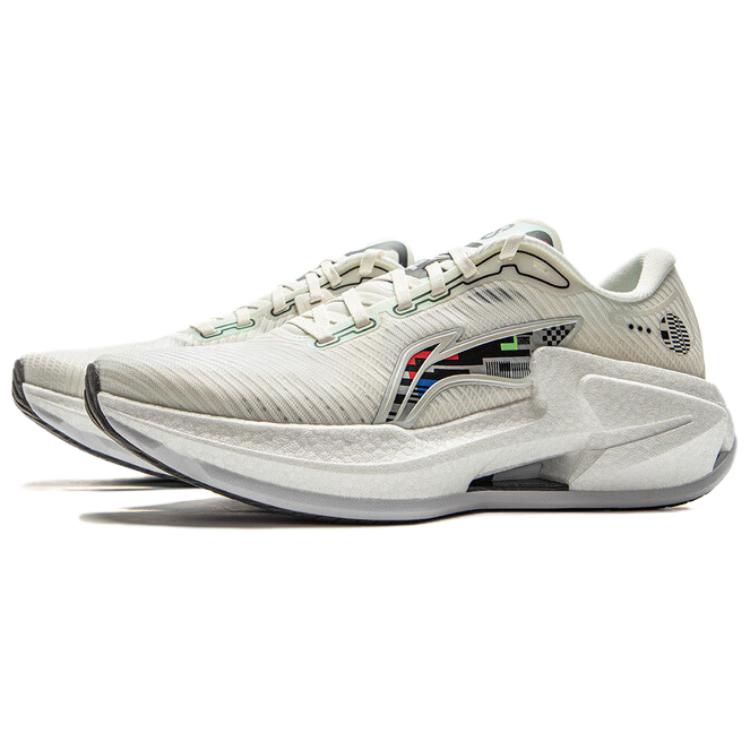 Li Ning Furious Rider 8 Амортизация Скользкие Устойчивые к истиранию Низкие Повседневные Беговые Кроссовки Мужские Белый Черный ARZV005-10