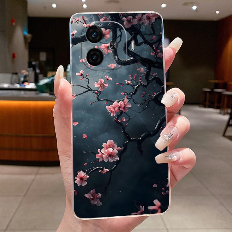Case For Vivo IQOO Z9 Turbo Turbo+ Neo 10R Capa Flower Butterfly Protective Shell For Vivo Y200 GT Soft Silicone TPU Phone Cover