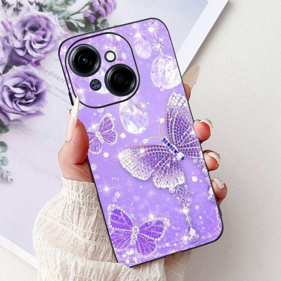 6.67'' For Tecno Spark Go 1 Case Pop 9 Cover Cute Cat Cartoon Fashion Butterfly Boy Girl Back Cover For Tecno Pop 9 Phone Case