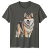 Dog Mixed Breed Watercolour Portrait Pet Lover TShirt