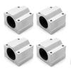 Комплект из 4 штук SCS12UU 12 мм линейных шариковых подшипниковых слайд-блоков для ЧПУ 3D-принтеров, высоко продаваемые аксессуары для инструментов
