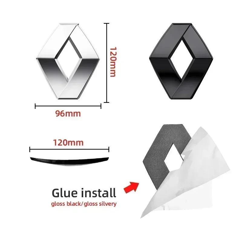 PZJG6 ABS Для Renault Megane 2 3 Clio Duster Captur Logan Koleos Автоаксессуары Наклейка-эмблема на капот автомобиля Наклейка-значок на задний багажник