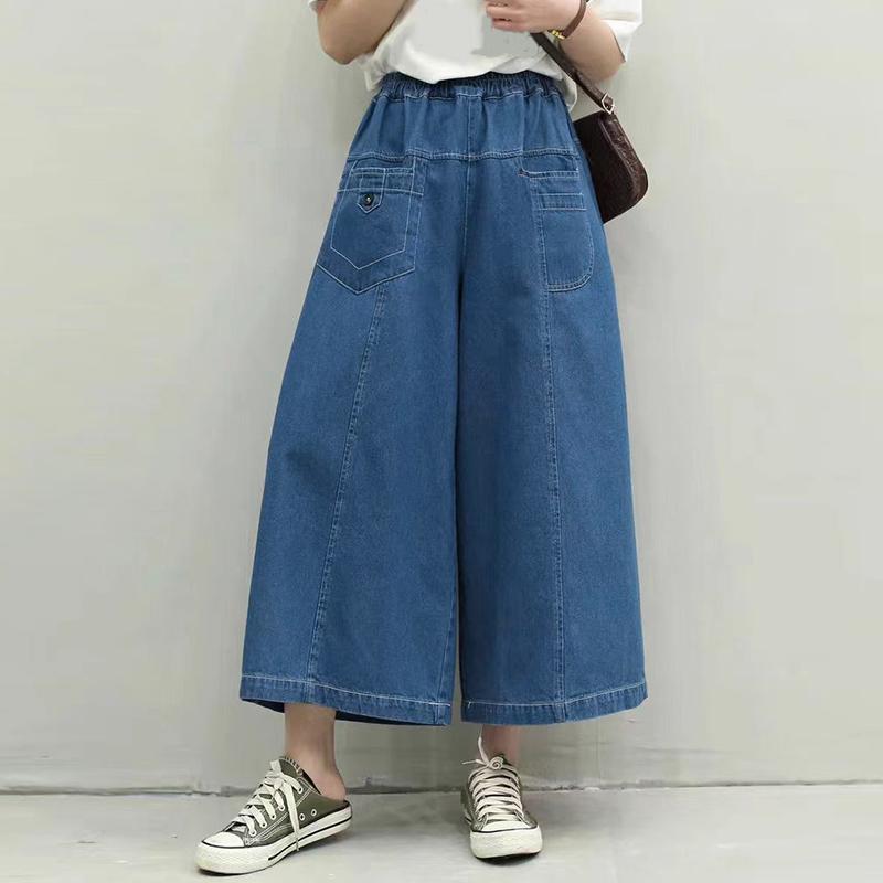 ZANZEA Женские повседневные свободные укороченные брюки с эластичной талией