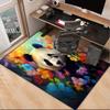 Panda In Floral Paradise Office Rug Chair Mat, Entryway Carpet, Suitable for Front Door, Bedroom, Living Room, Desk, Holiday Gift