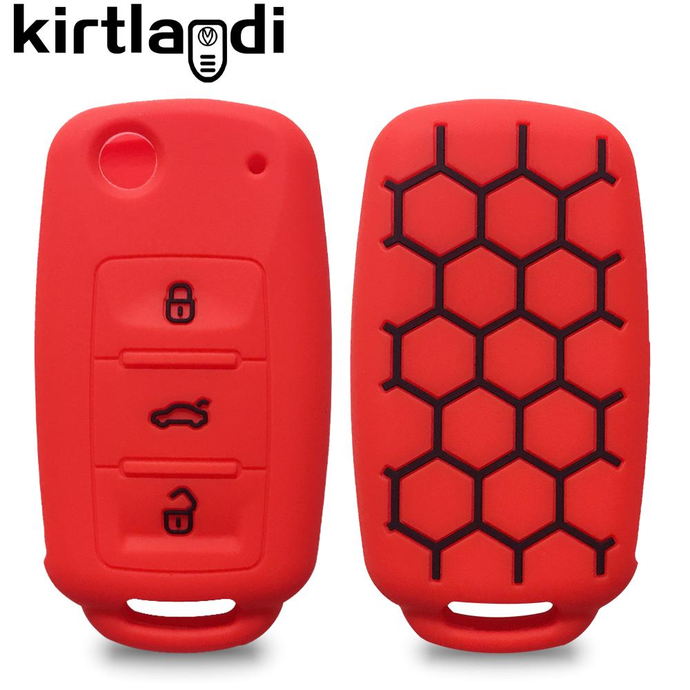 Силиконовый чехол для ключа, чехол для пульта дистанционного управления для Skoda Fabia Octavia A5 для VW Golf VI Polo Passat B5 3b Touran Caravelle Golf Plus Seat Ibiza
