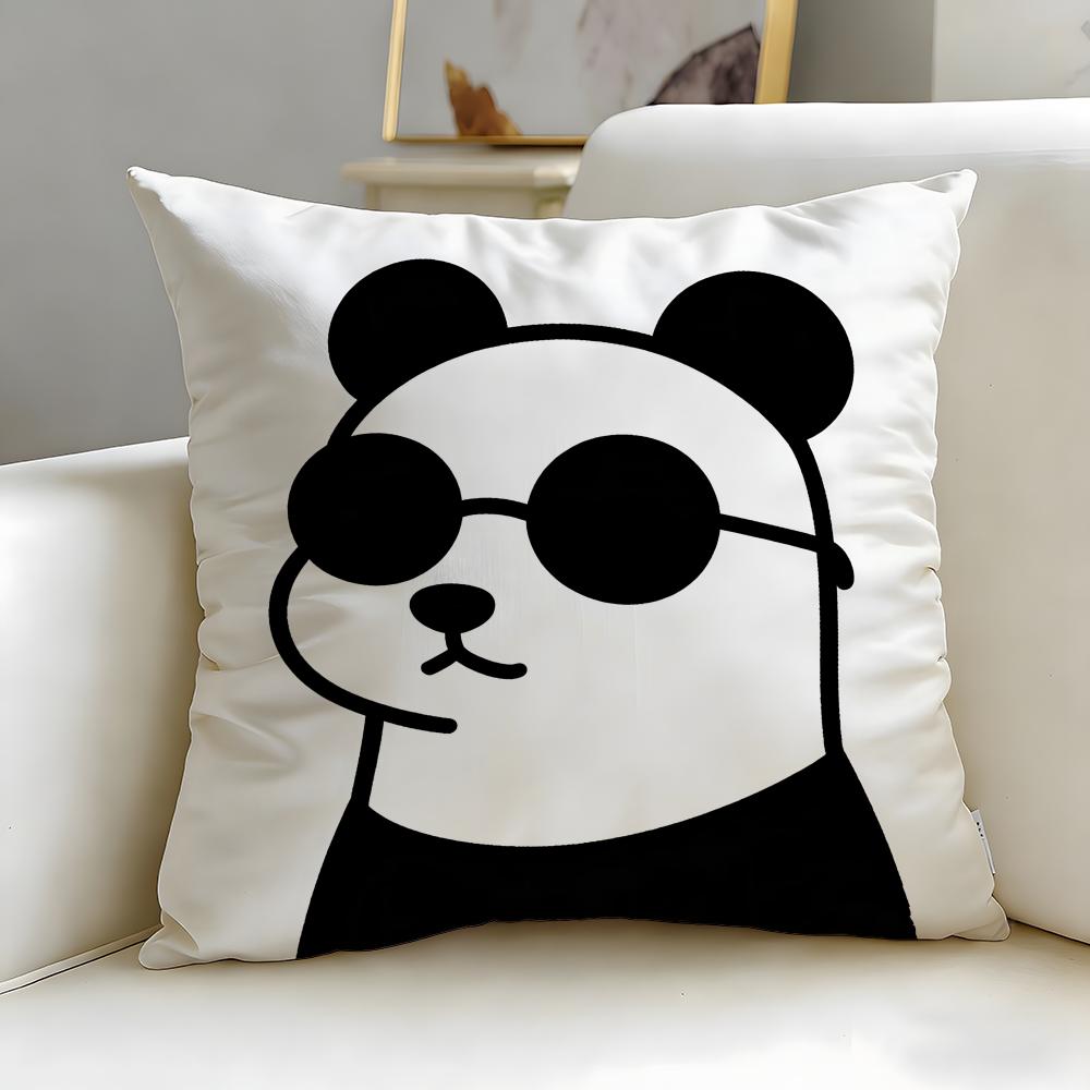 Animal cute frog Cushion Cover Soft EasyWash Pillow Case Versatile for Couch Bed Travel and Office