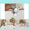 Cute Schnauzer Plush Keychain Soft Stuffed Dog Bag Ornament