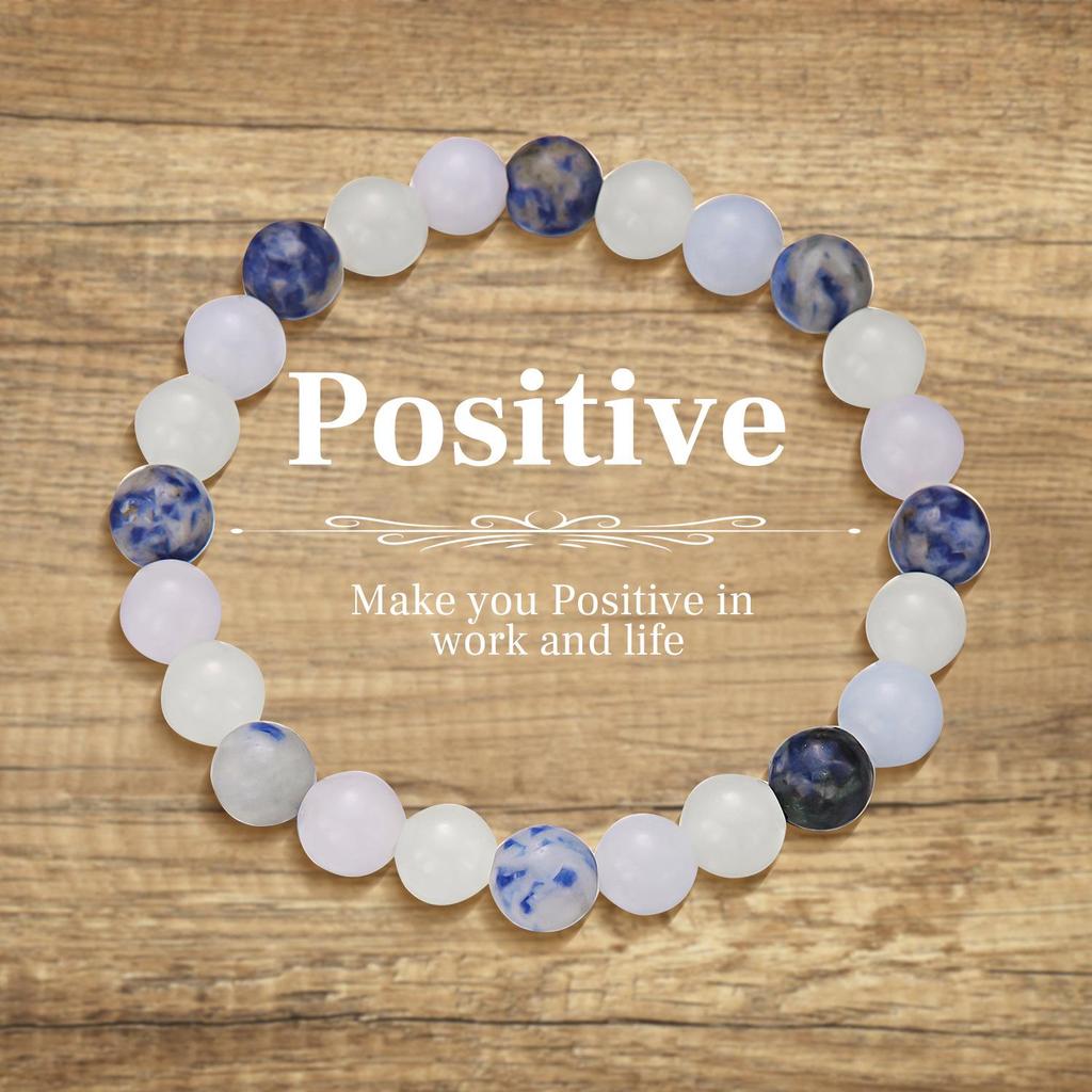 European-American Geometric Beaded Bracelet with 8mm Aventurine & Tiger Eye Stones