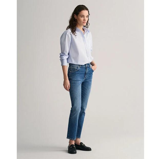 Gant Relaxed Fit Poplin рубашка с длинным рукавом