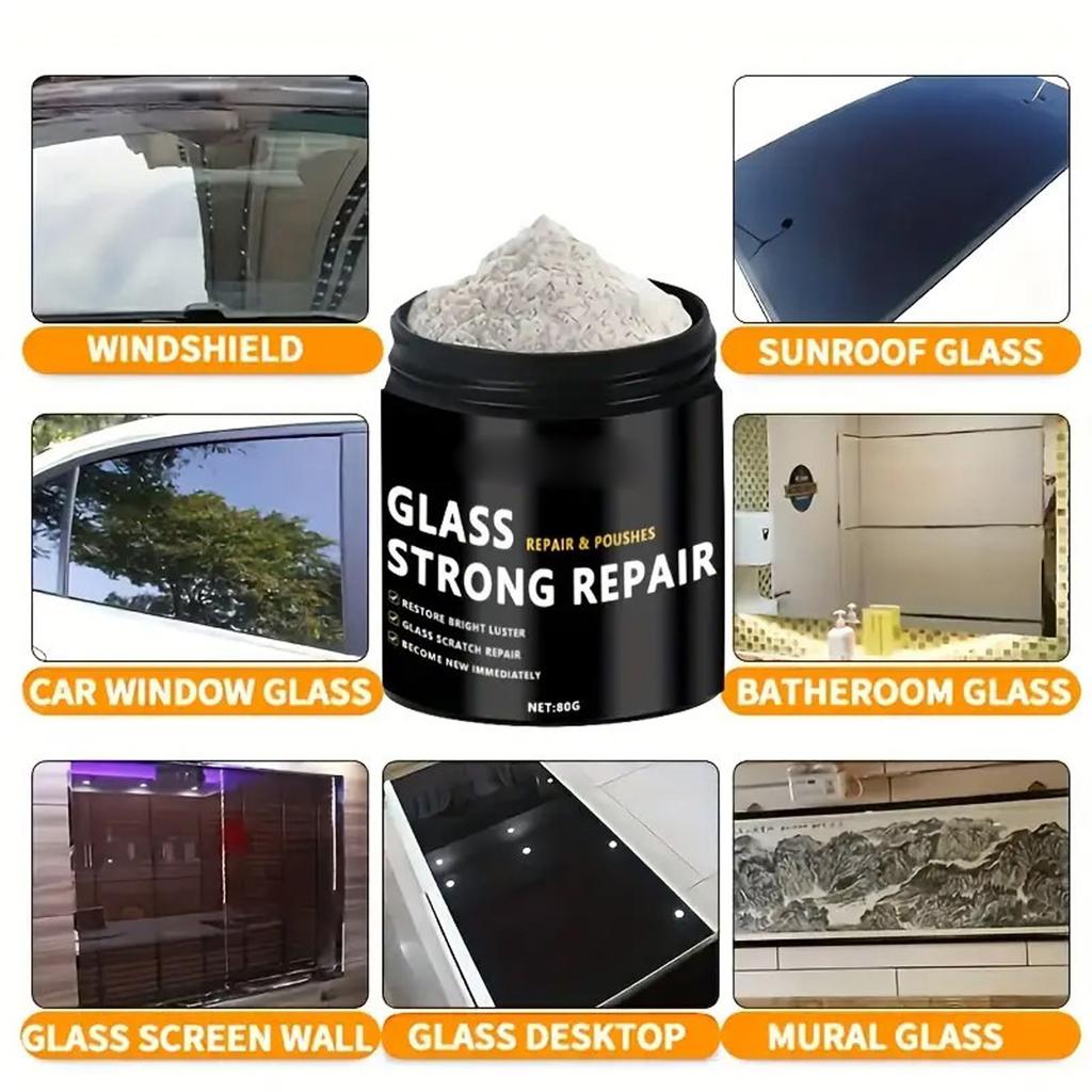 Car Glass Polishing Powder To Remove Oil Film Cleaning Powder Car Front Windshield To Remove Window Scratches