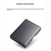 Металлический кейс для кредитных карт на 6/10 слотов, анти-RFID, из нержавеющей стали, тонкий держатель для путешествий, бизнес-карт, ID-карт, дебетовых карт