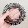 Plastic Full Circle Stretch Flexible Comb Teeth Headband Hair Hoop Band Clip Hairband for Face Washing Fixed Hair Accessories