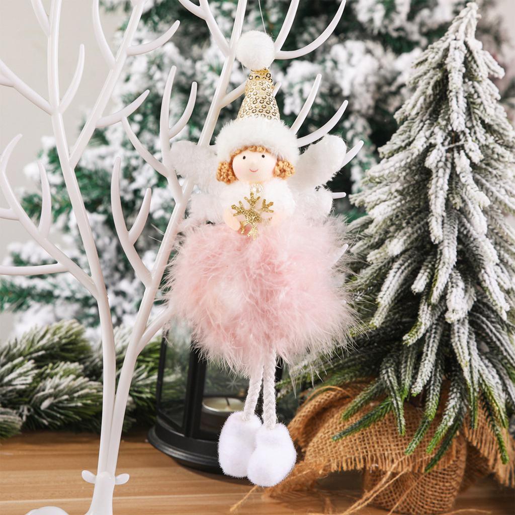 Christmas Decors Handmade Angels Christmas Plush Angel Pendant Christmas Tree Decors Christmas Decorations Home Decors