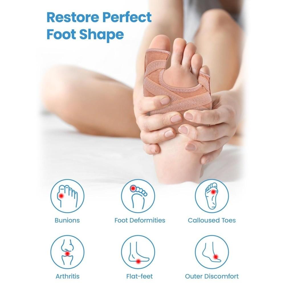Comfortable Fit Bunion Corrector Adjustable Design Hallux Valgus Corrector  Daily Wear