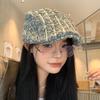 Retro Pleated Forward Hat Women's Spring and Autumn Cap Showing Face Small Versatile Fashion Beret Painter Hat