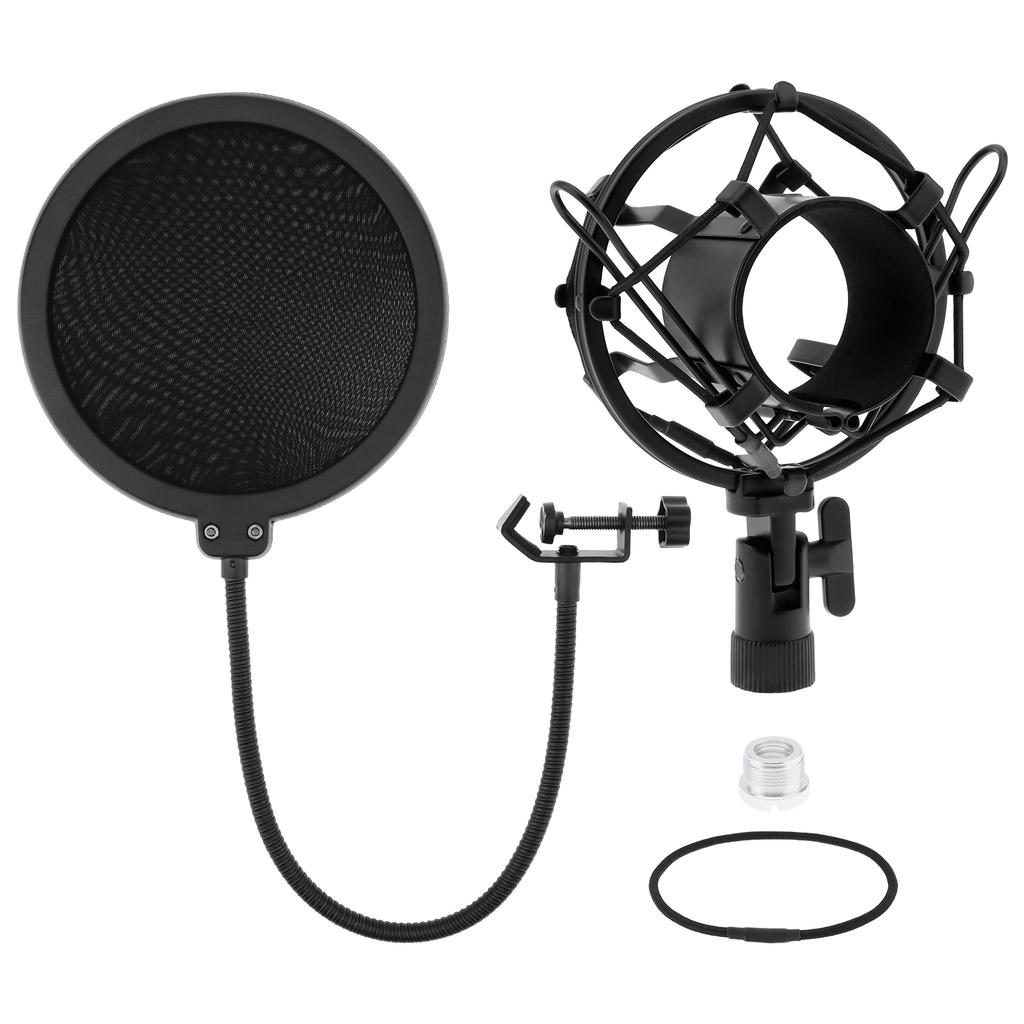 Универсальный антивибрационный микрофонный держатель-паук с фильтром, держатель для конденсаторного микрофона, студийная запись музыки, вещание, снижение шума