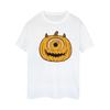 Monsters Inc Женская/дамская футболка с тыквой и хлопком Boyfriend Halloween