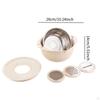 4 In 1 Colander with Bowl Set Fruit Cleaner 360°Rotating Versatile Salad Spinning Tool Strainers