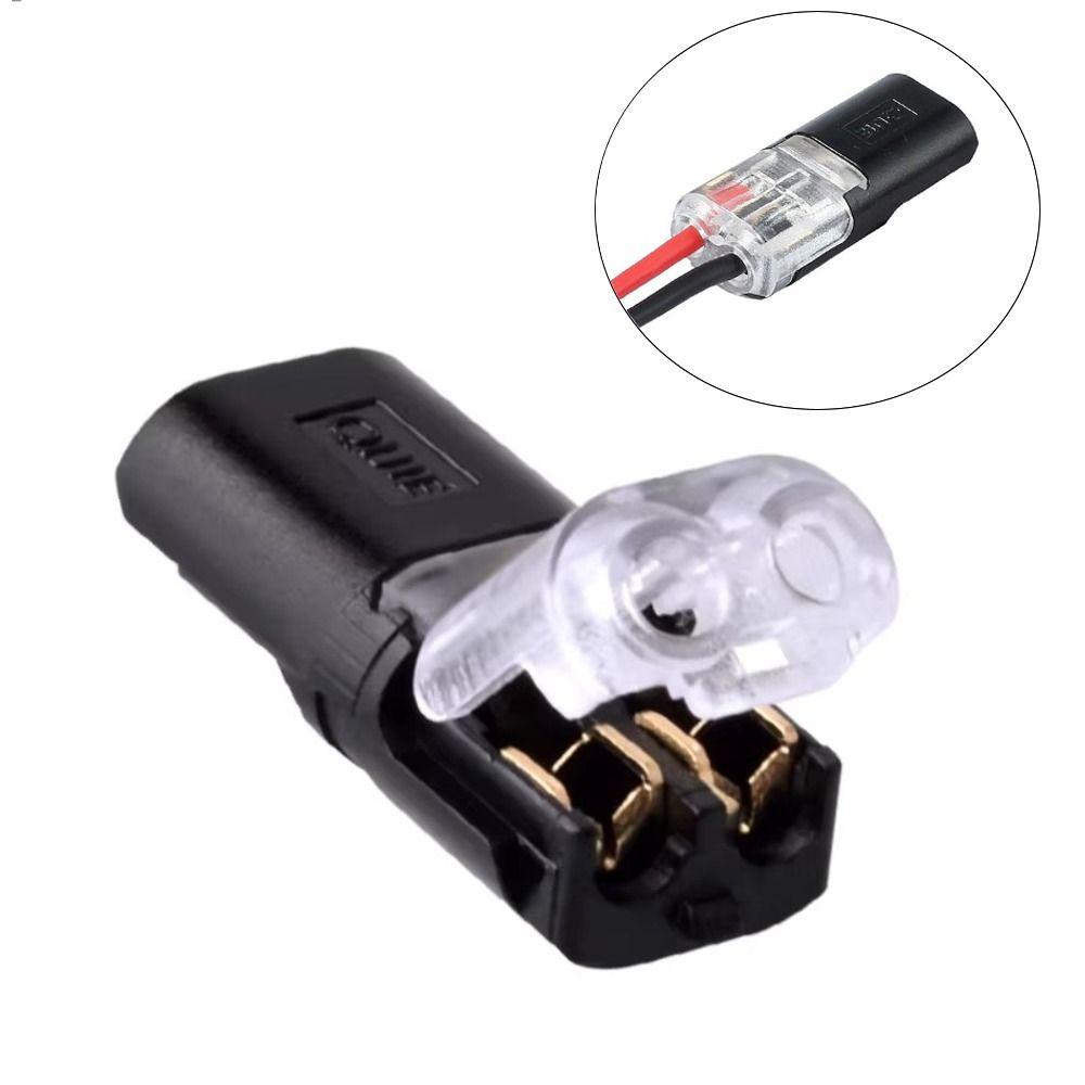 Быстрозажимная клеммная колодка с фиксирующей защелкой 2-контактный соединитель проводов Малый соединитель для проводки Электрический