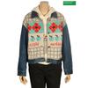  Benetton трикотажная цветная джинсовая куртка Bajpa1441