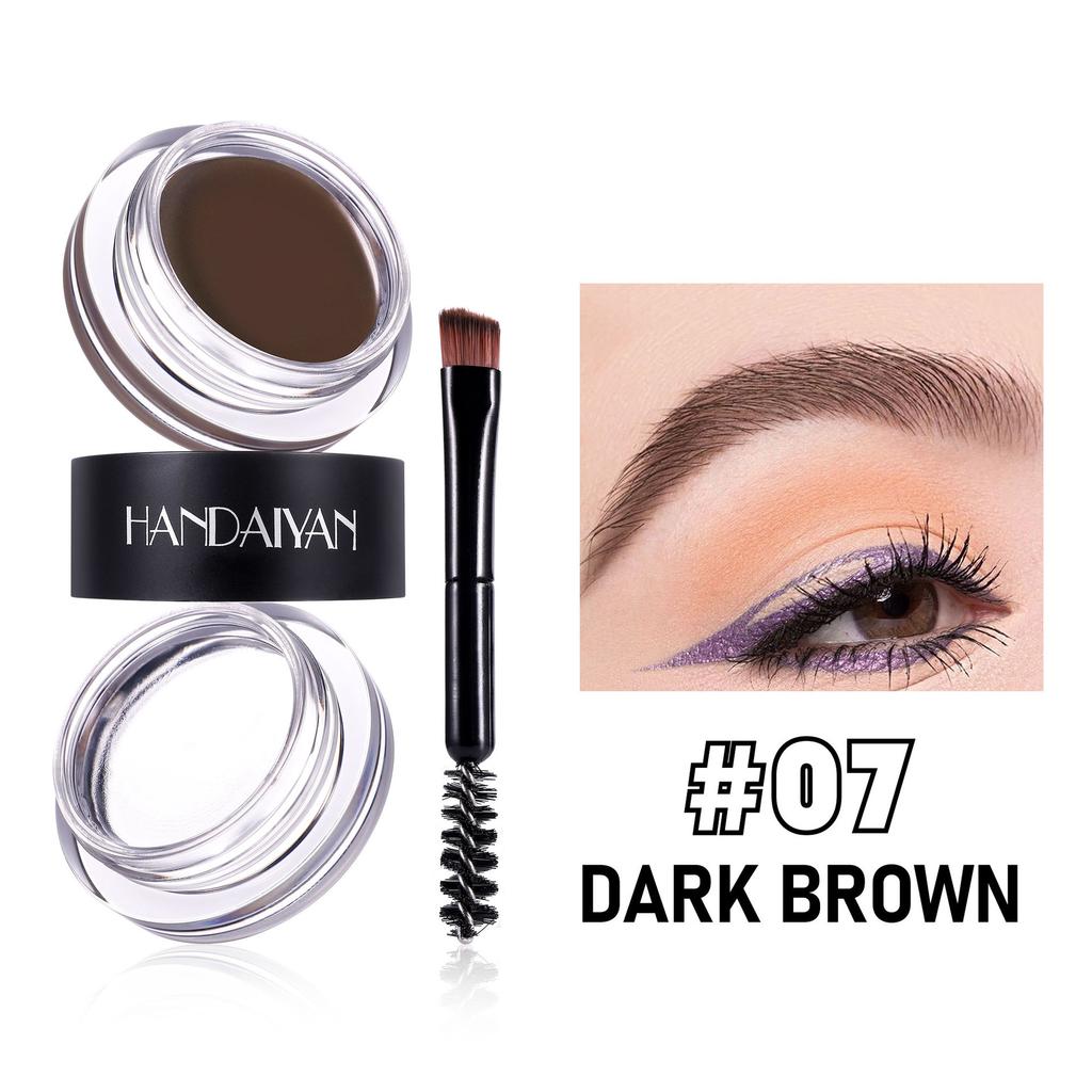 Набор бальзамов для бровей 2 в 1: водостойкие, высокопигментированные, наполненные, густые брови, в комплекте с двухсторонней щеточкой.