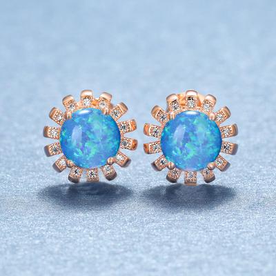 Серьги Niche Design Rose Sunflower Простые и универсальные маленькие свежие серьги для женщин